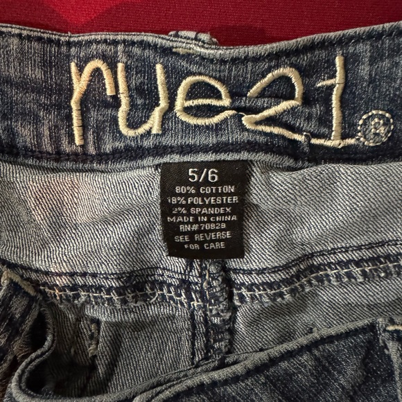 Rue21 Women's Distressed Jean Shorts - Dark Blue - Picture 3 of 4